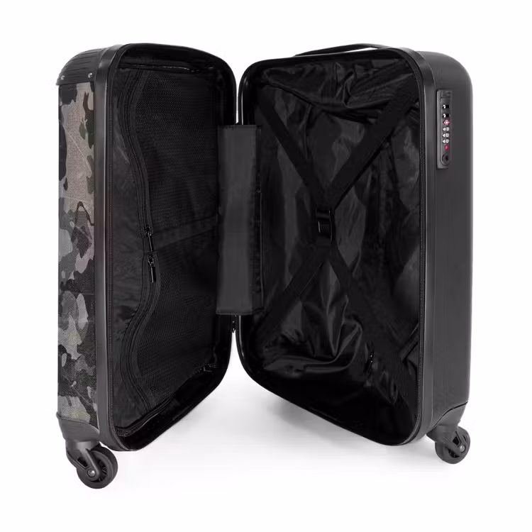 Suitcase - Green camouflage pattern 755h sand colour — 2