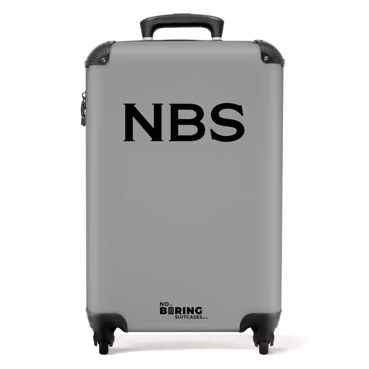 Suitcase - Grey 755h black letters — 1