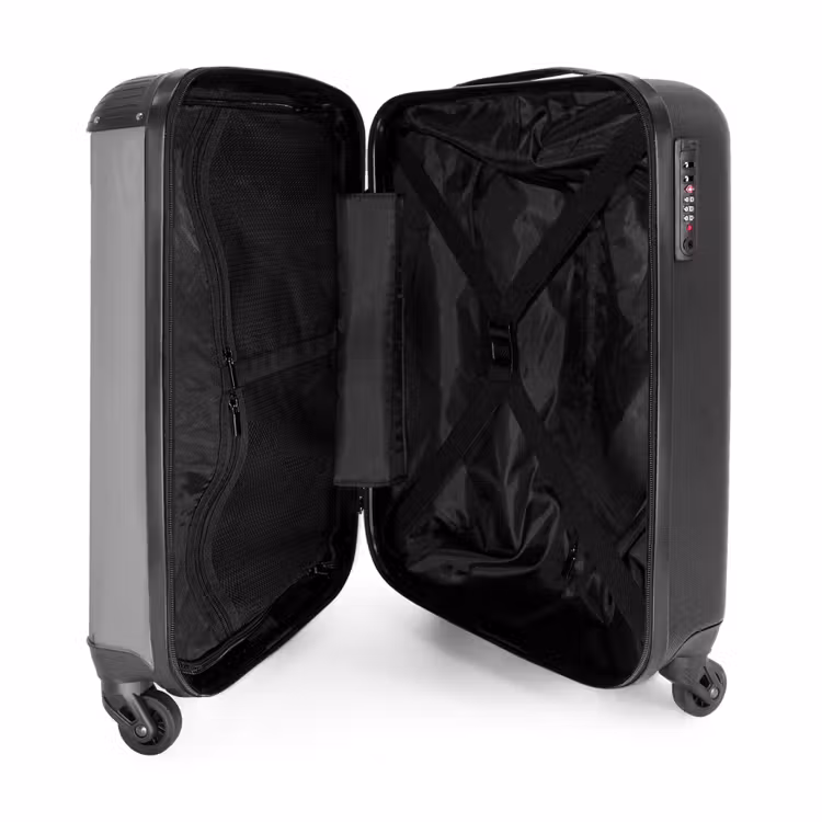 Suitcase - Grey 755h black letters — 2