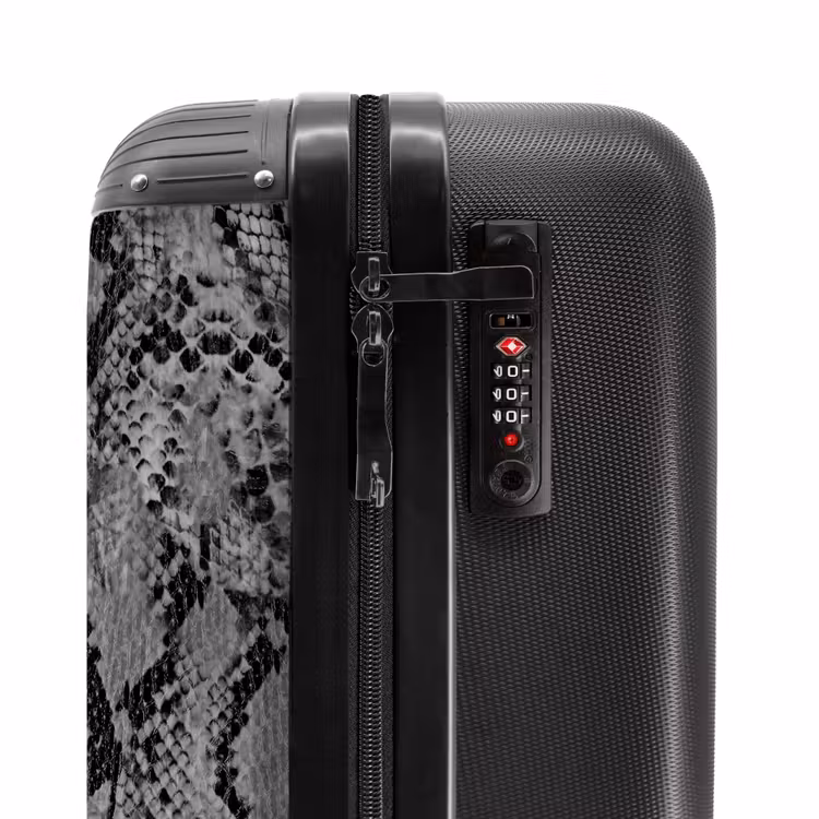 Suitcase - Gray snake pattern — 3