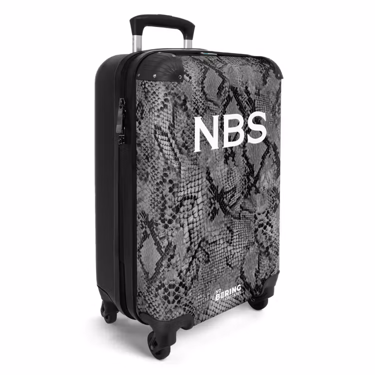 Suitcase - Gray snake pattern — 4