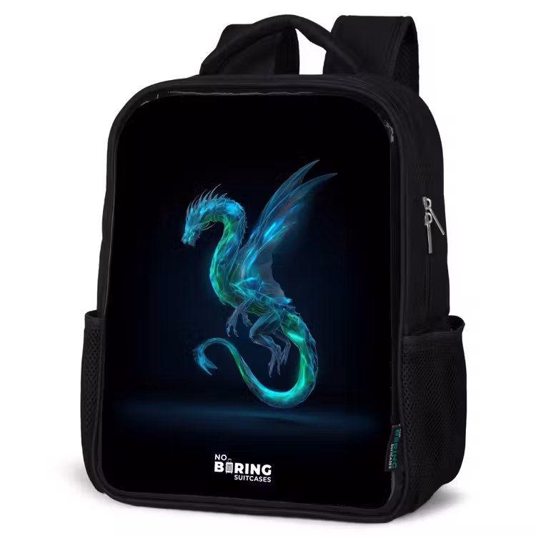 Kids backpack - Black - Legendary cyber dragon — 4