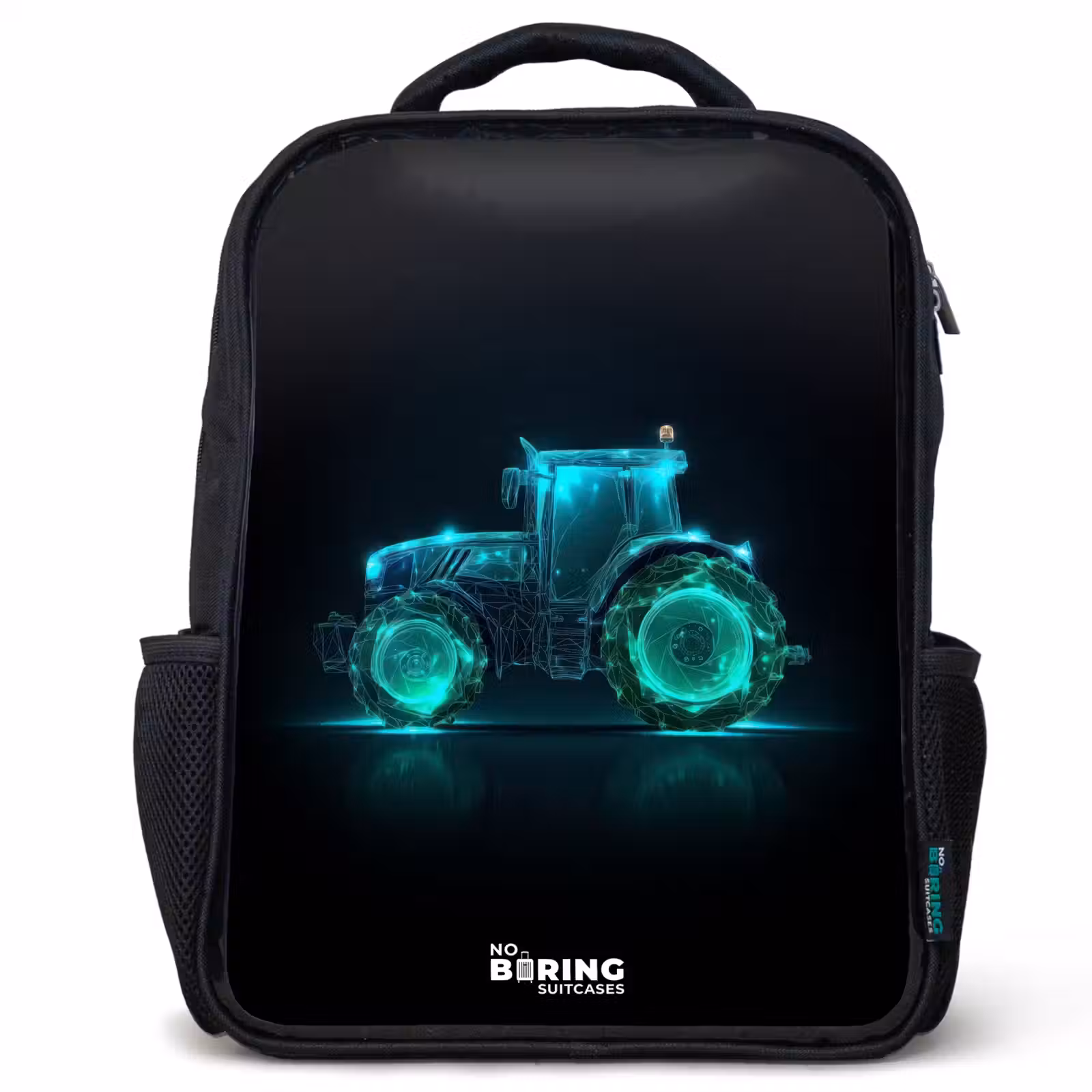 Kids backpack - Black - Neontractor on black background — 1