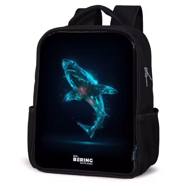 Kids backpack - Black - Digital shark power — 4