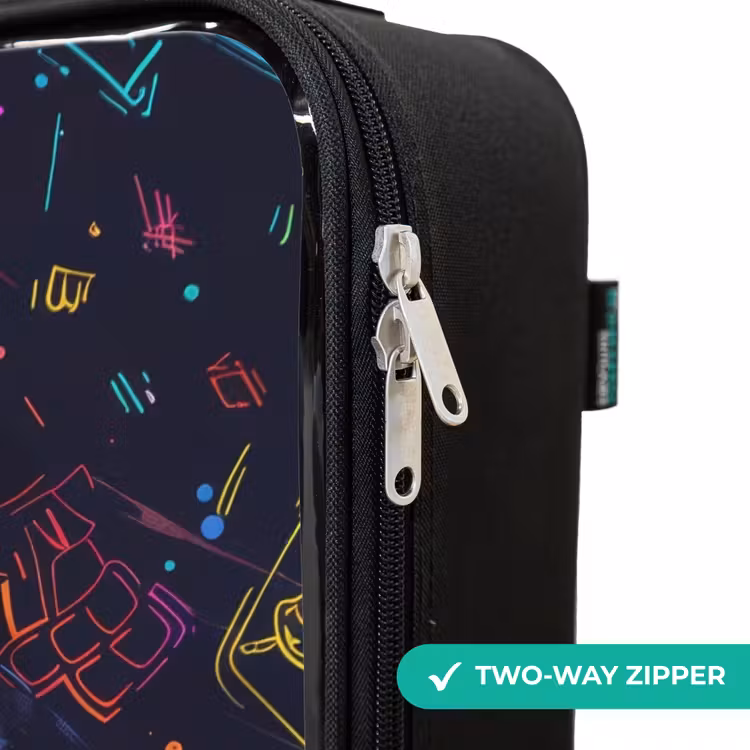 Children's suitcase - Gamer world in neon style — 5