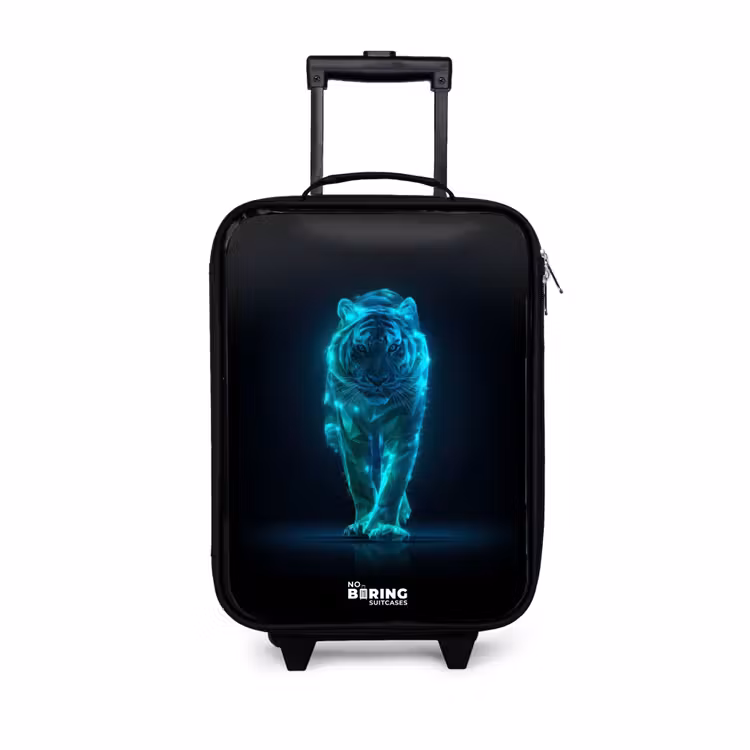 Children's suitcase - Glowing tiger in motion — 1