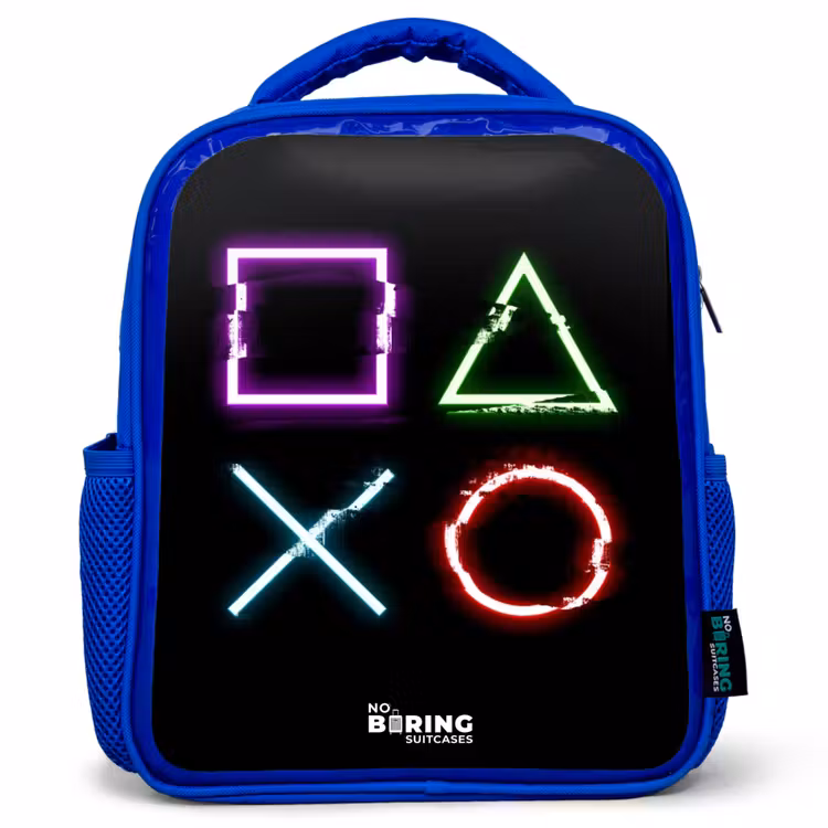 Kids backpack - Blue - Game console buttons — 1