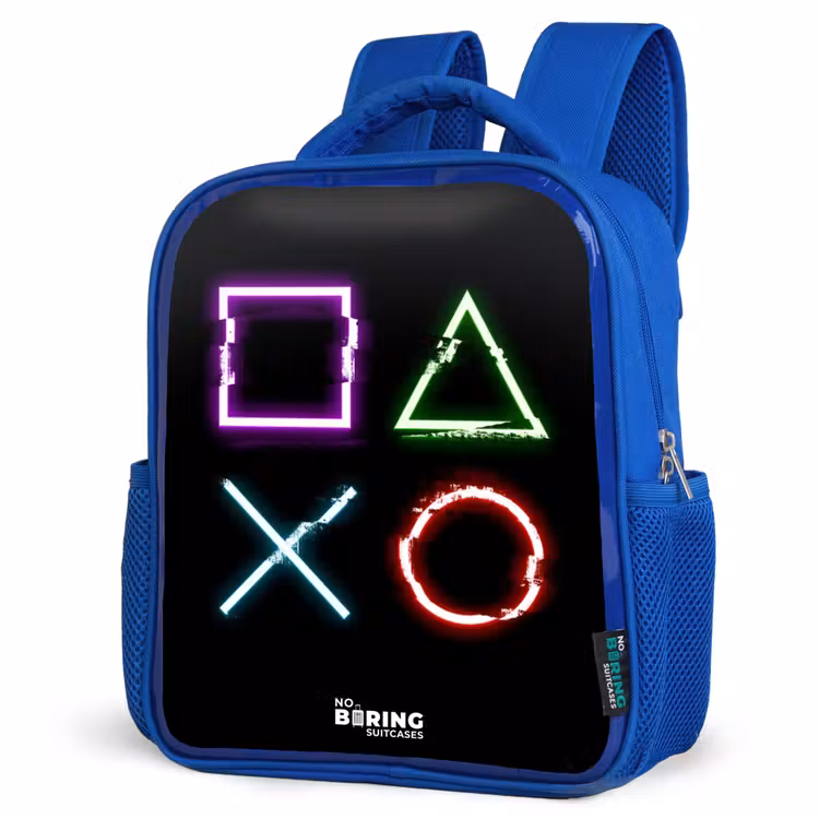 Kids backpack - Blue - Game console buttons — 3