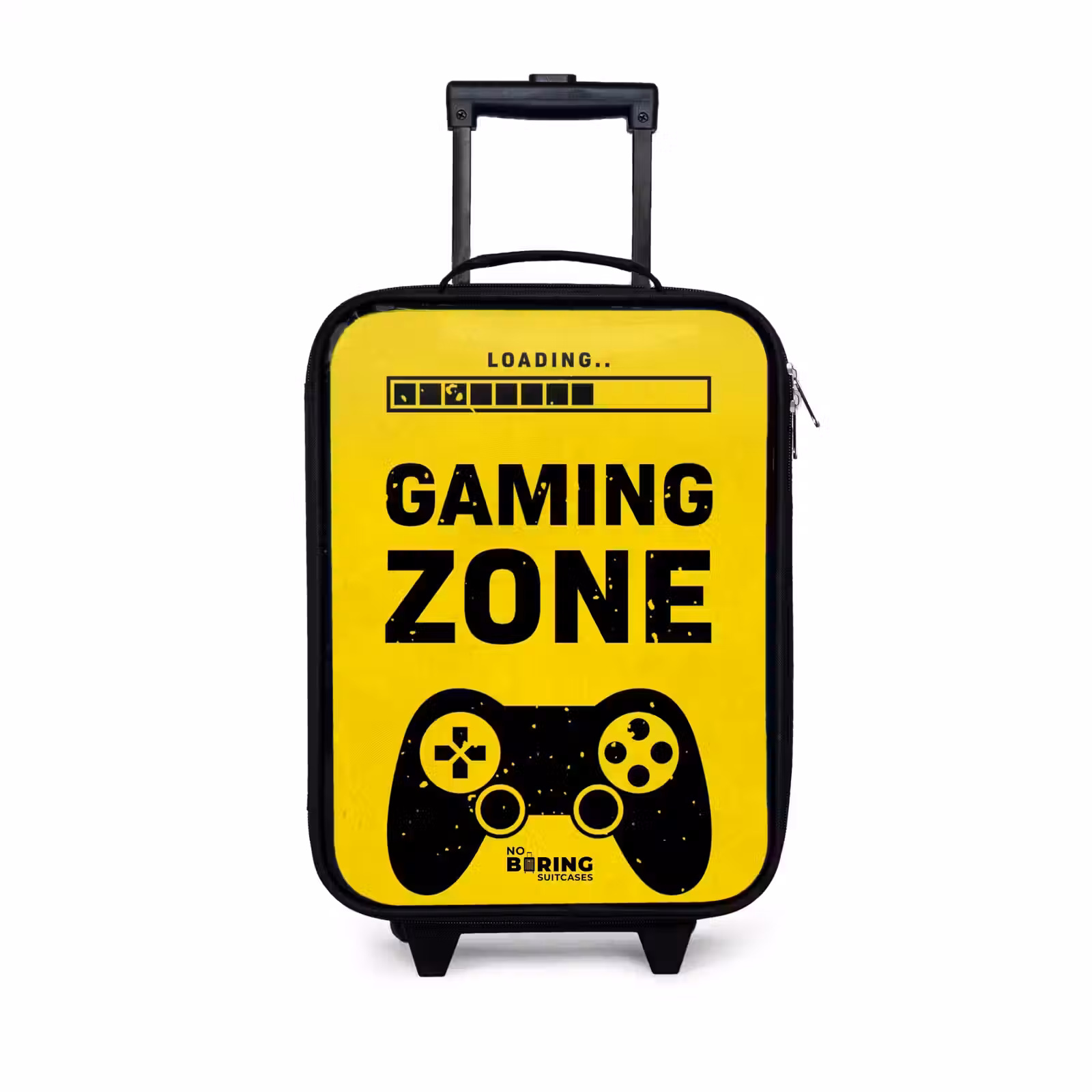Children's suitcase - Black and yellow with gaming zone — 1