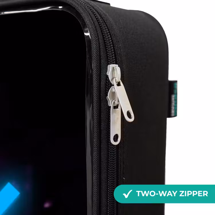 Children's suitcase - Bright blue cross over a nighttime street — 5