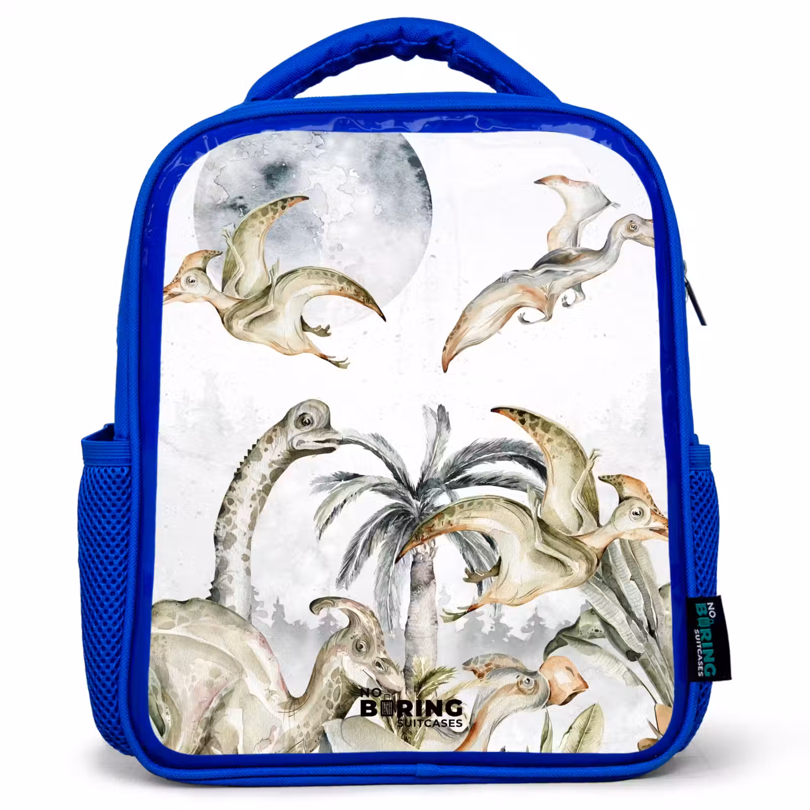 Kids backpack - Blue - Dinos in the jungle — 1