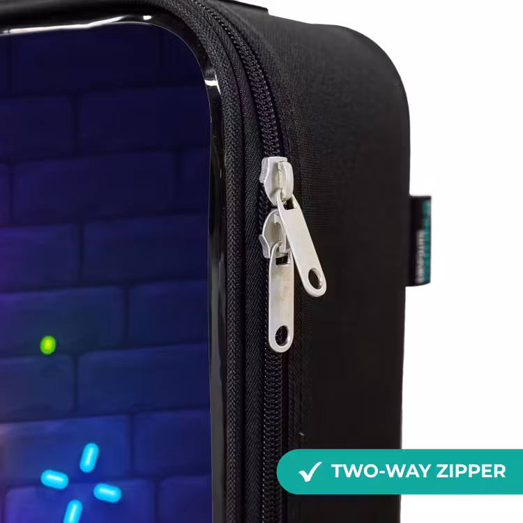 Children's suitcase - Neon controller against a brick wall — 5