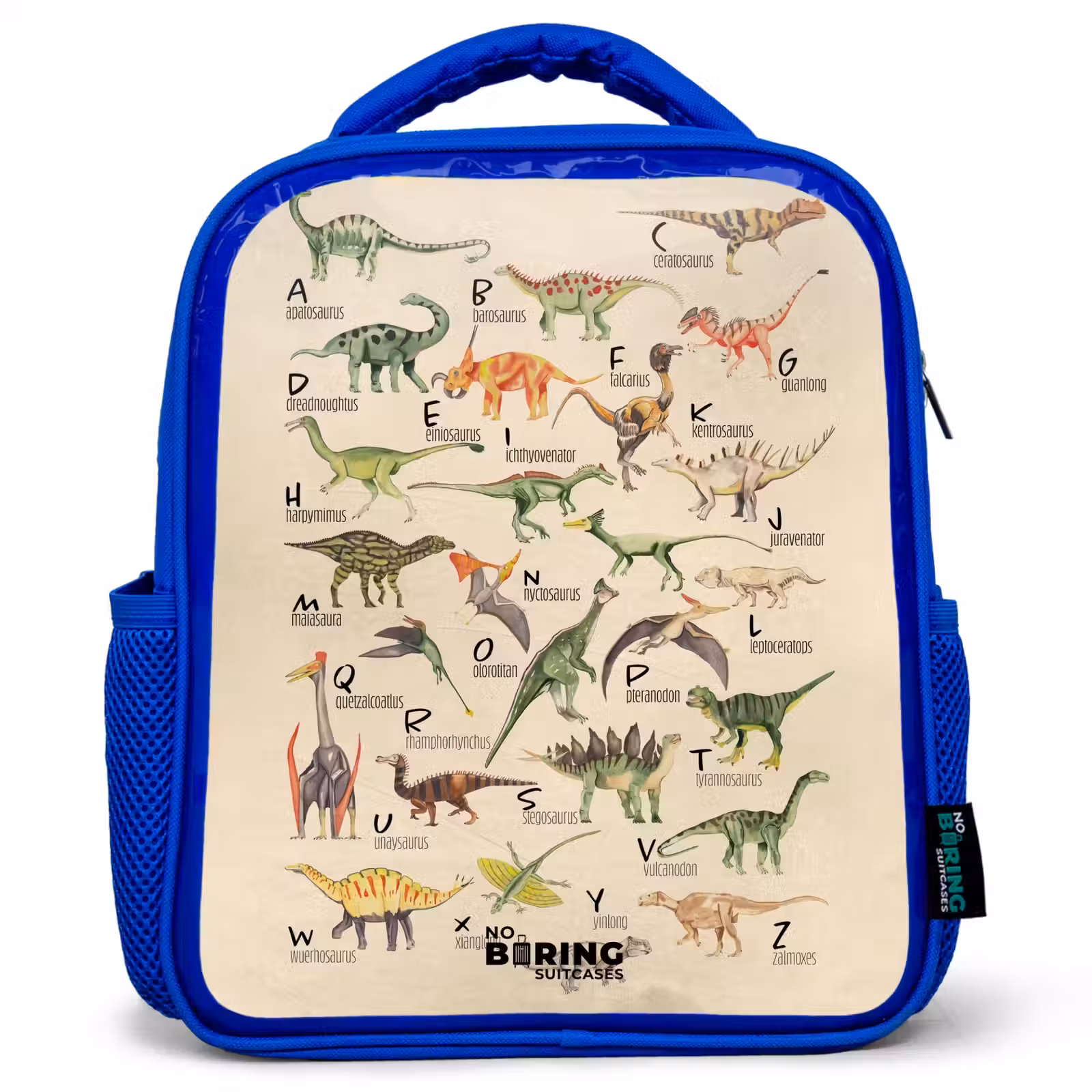 Kids backpack - Blue - Dino alphabet — 1