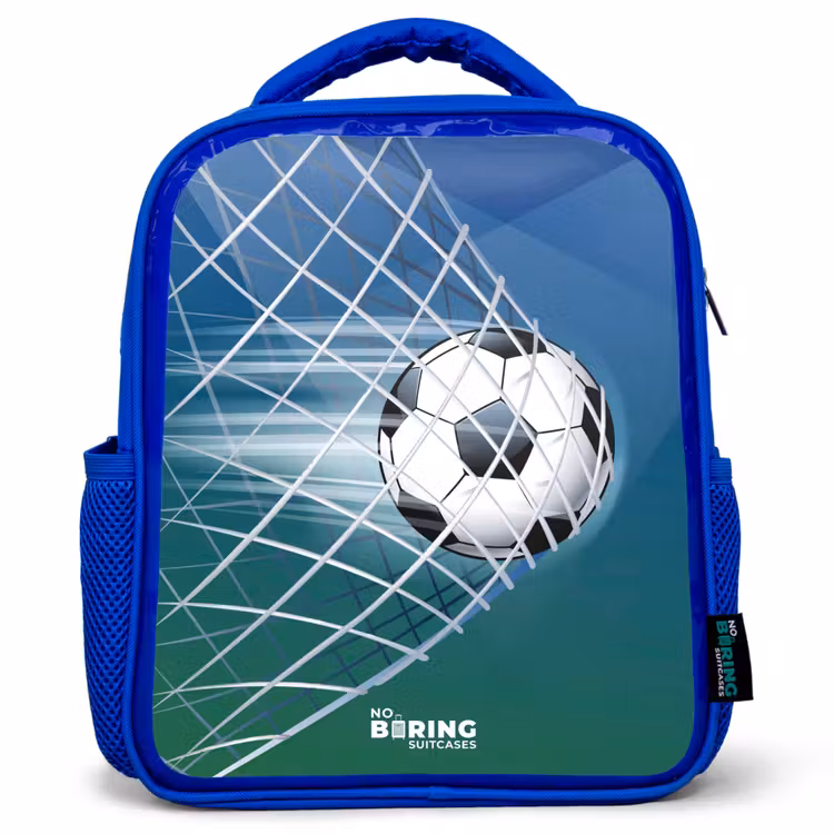 Kids backpack - Blue - Ball in the goal — 1
