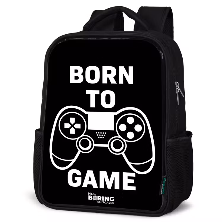 Kids backpack - Black - Born to game with controller — 4