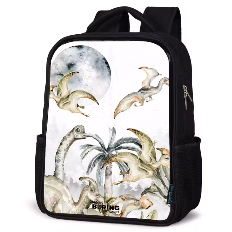 Kids backpack - Black - Dinos in the jungle — 4