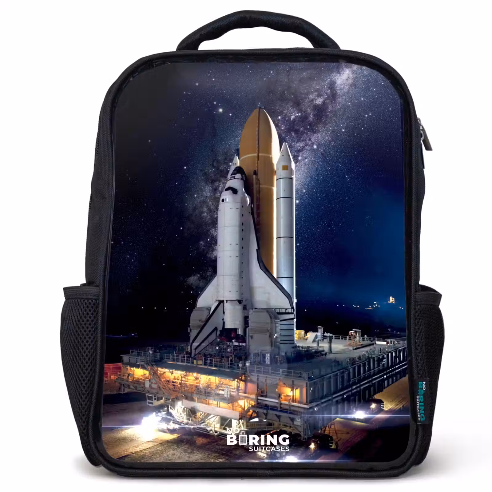 Kids backpack - Black - Space shuttle that can take off — 1
