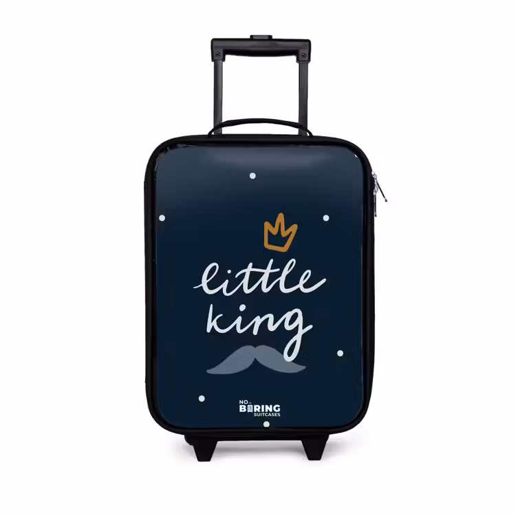 Children's suitcase - Little king with polka dots — 1