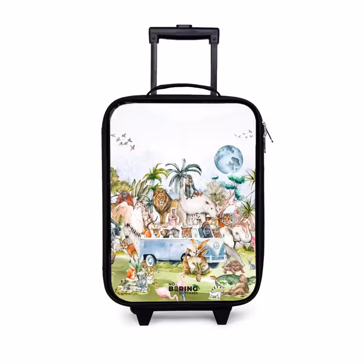 Children's suitcase - Van with all the animals — 1