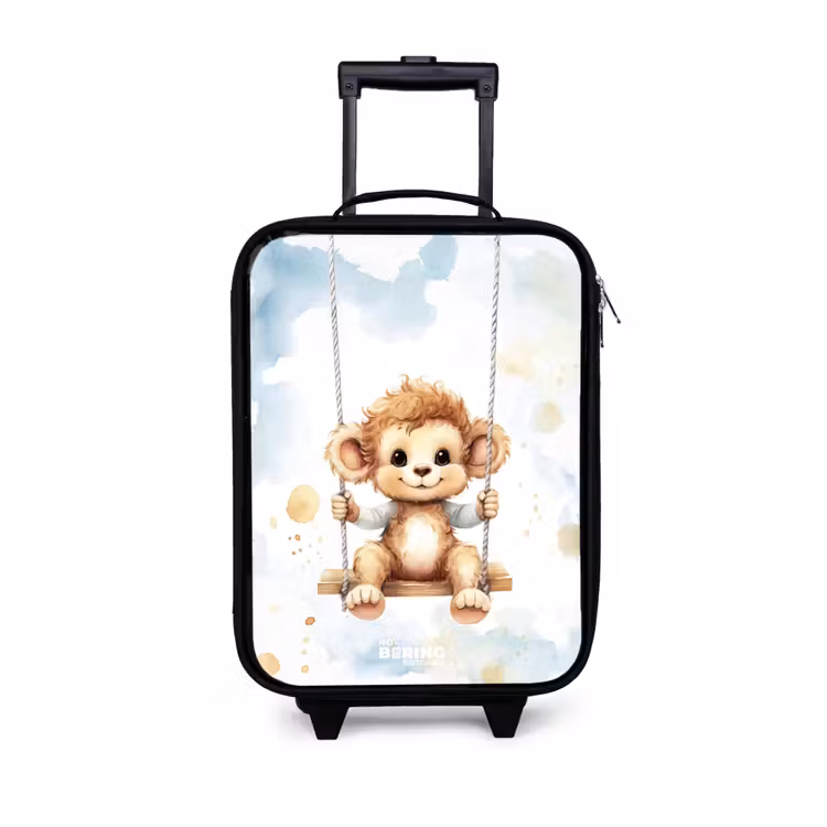 Children's suitcase - Rocking monkey made of watercolor — 1