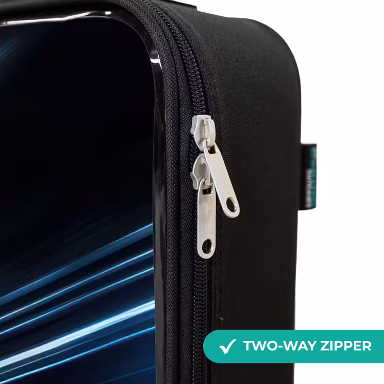Children's suitcase - Green supercar flashes through neon lights — 5