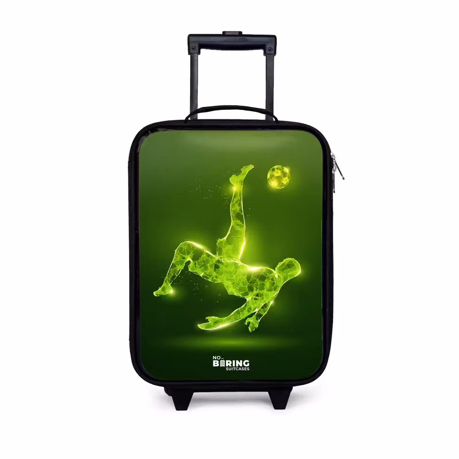Children's suitcase - Green neon embrace in action — 1