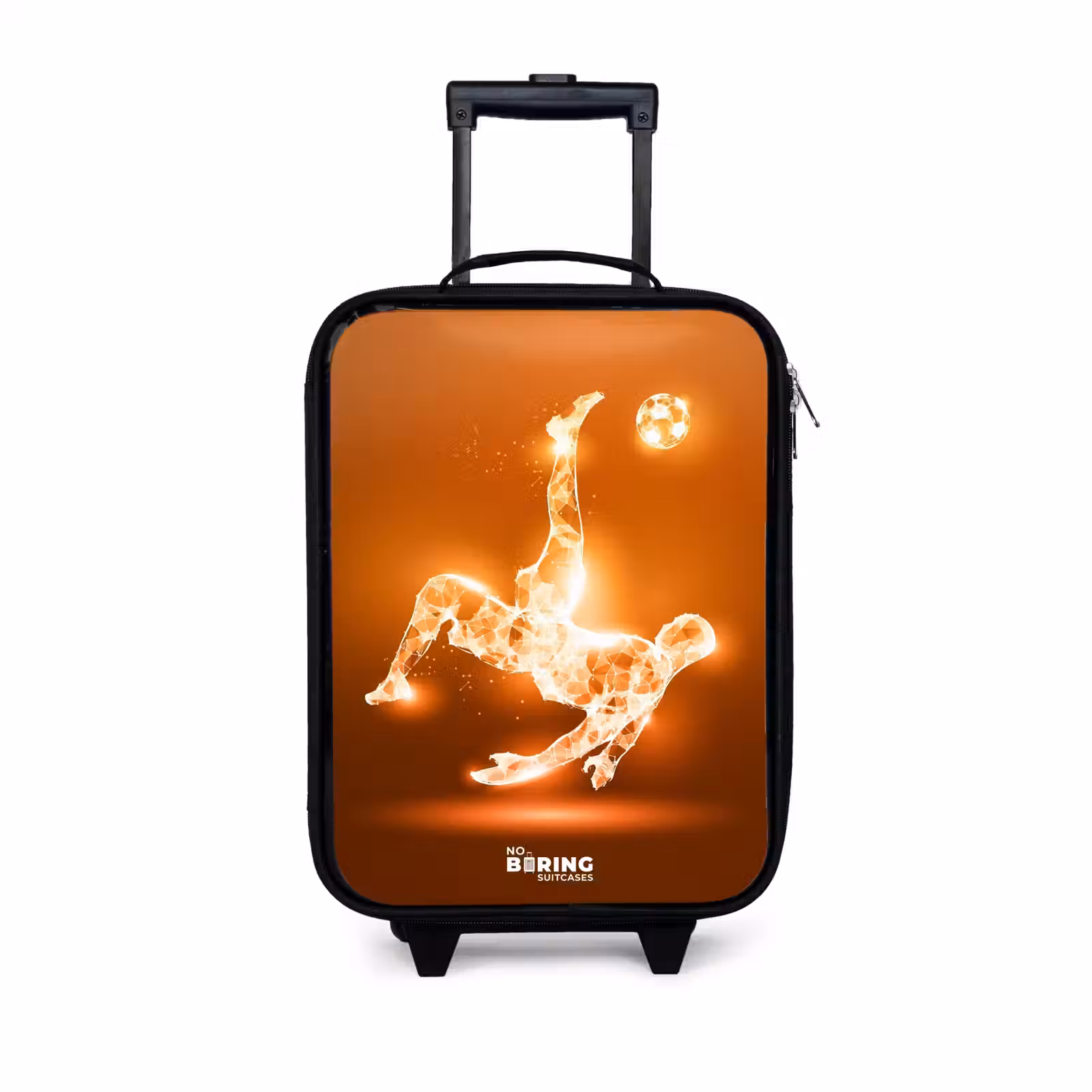 Children's suitcase - Orange light soccer player in floating moment — 1