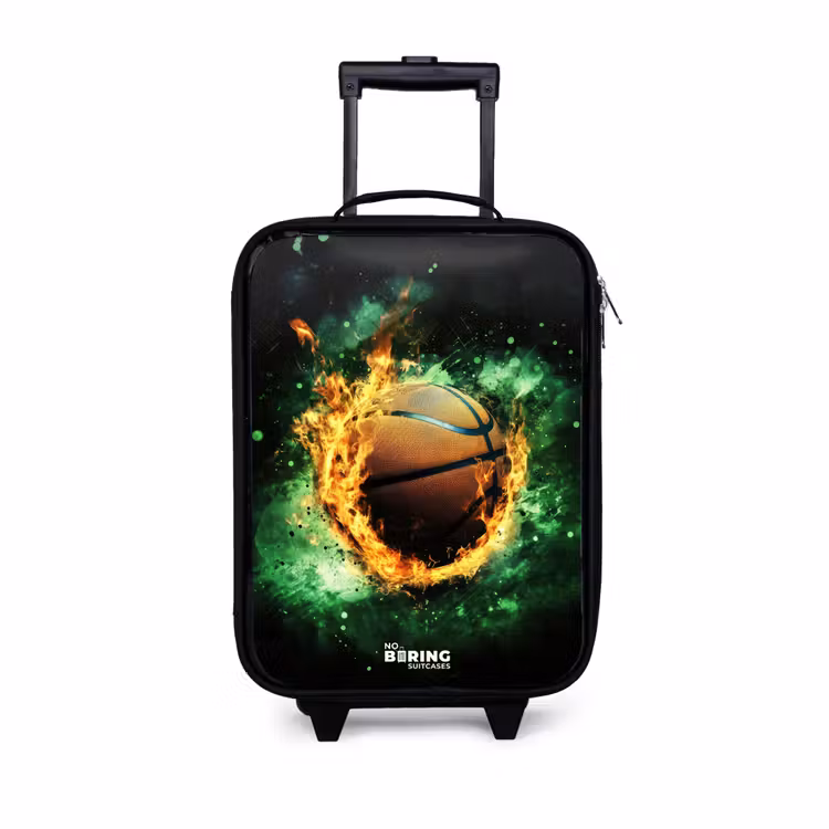 Children's suitcase - Basketball in flames and explosive energy — 1