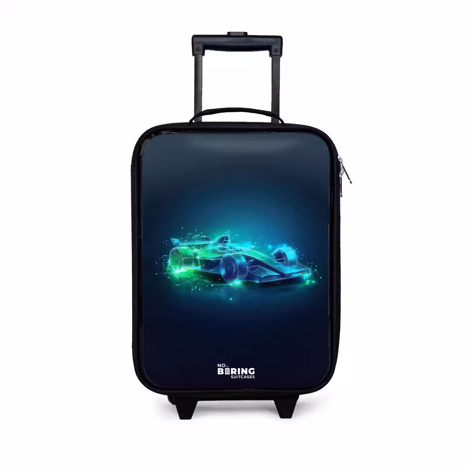 Children's suitcase - Neon racing car in digital style — 1