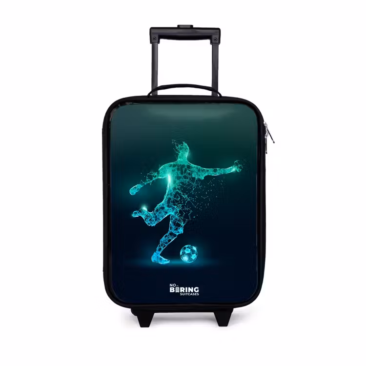 Children's suitcase - Soccer player forcefully kicks in digital form — 1