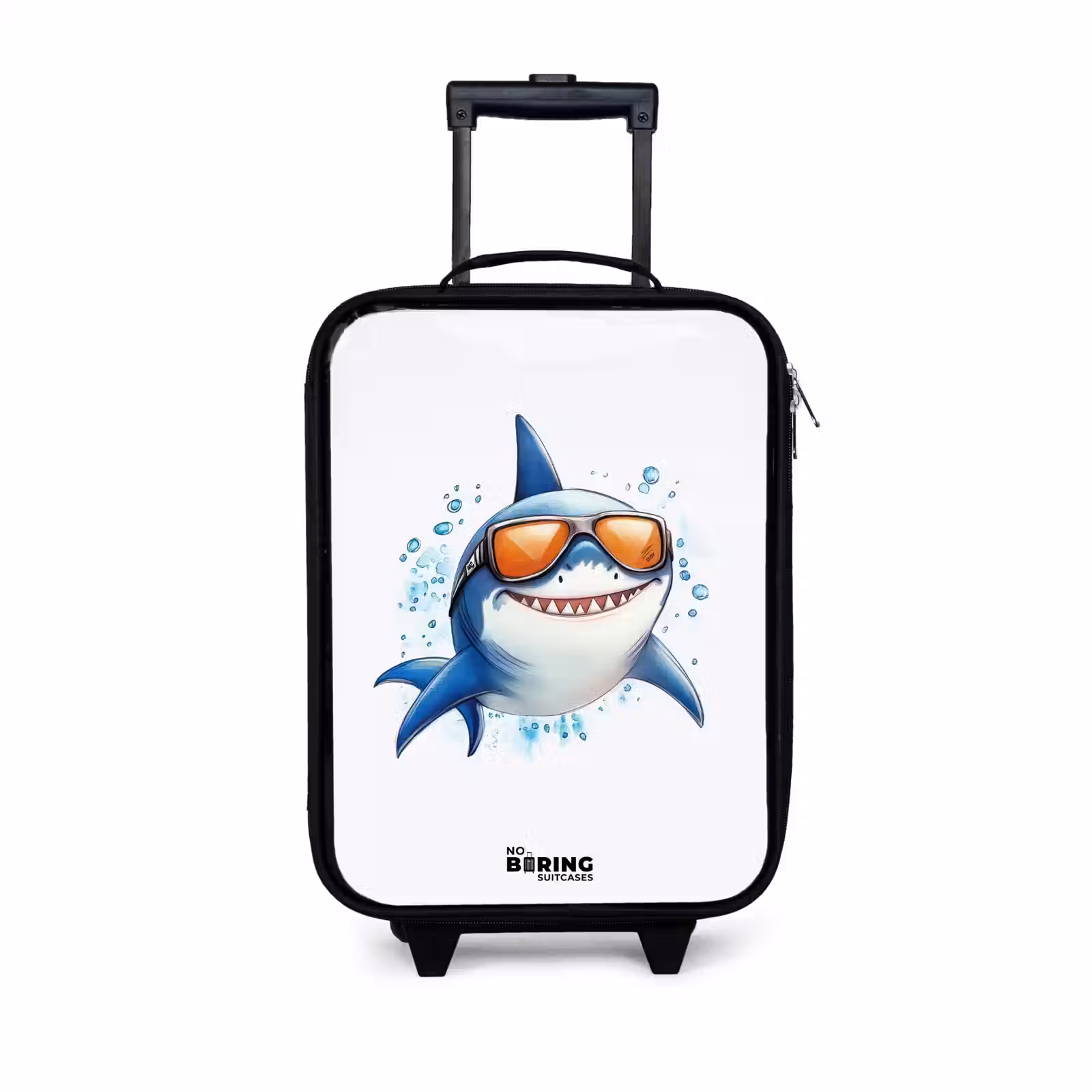 Children's suitcase - Cool shark with sunglasses in the water — 1
