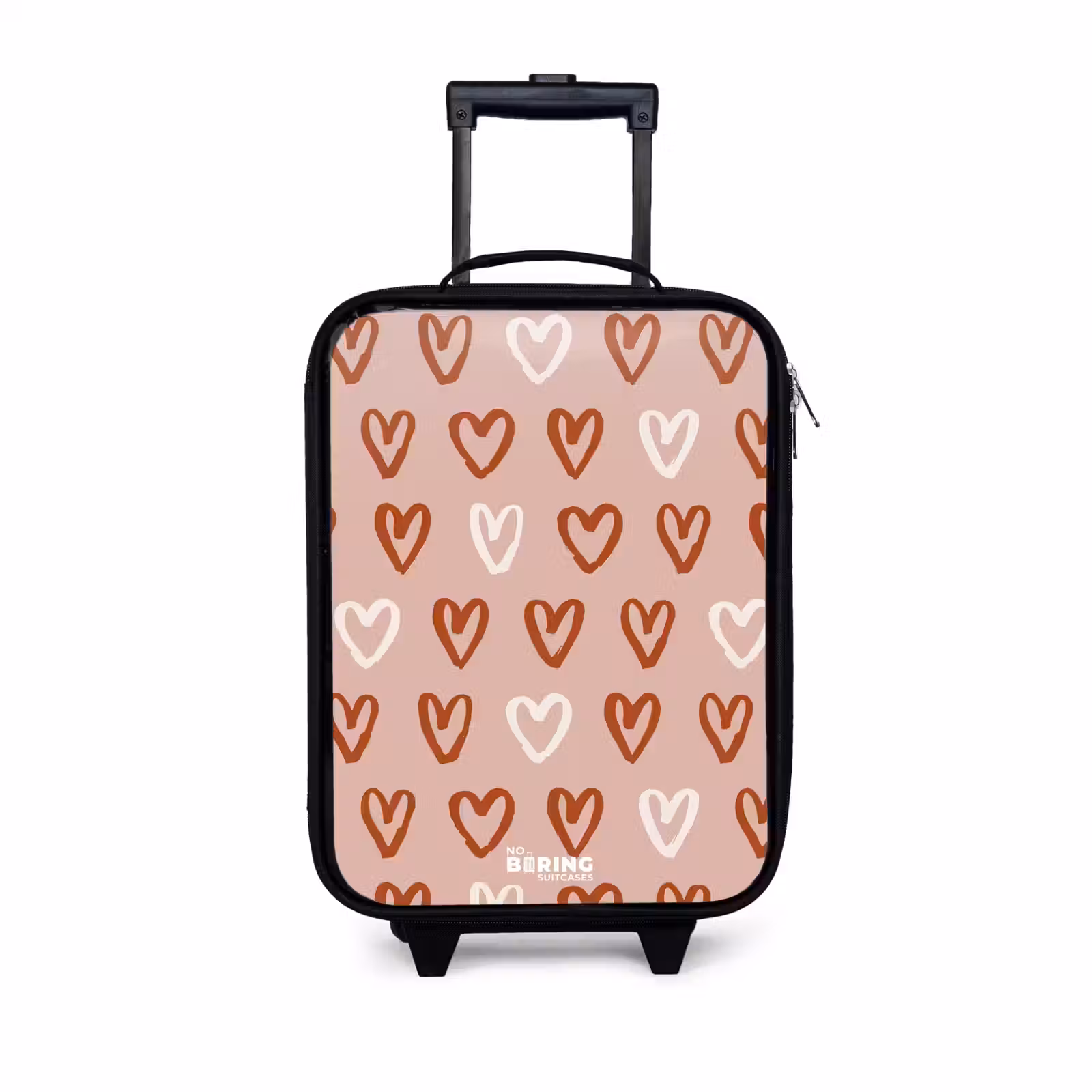 Children's suitcase - Heart pattern in pink and white — 1