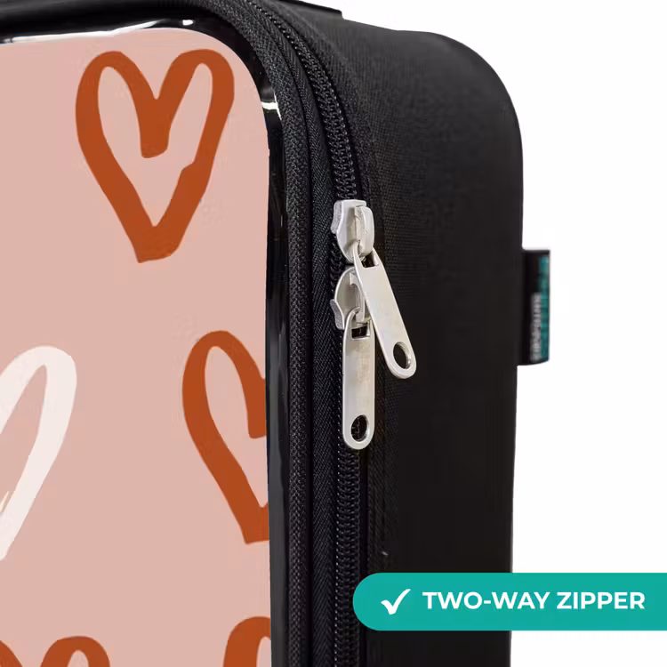 Children's suitcase - Heart pattern in pink and white — 5