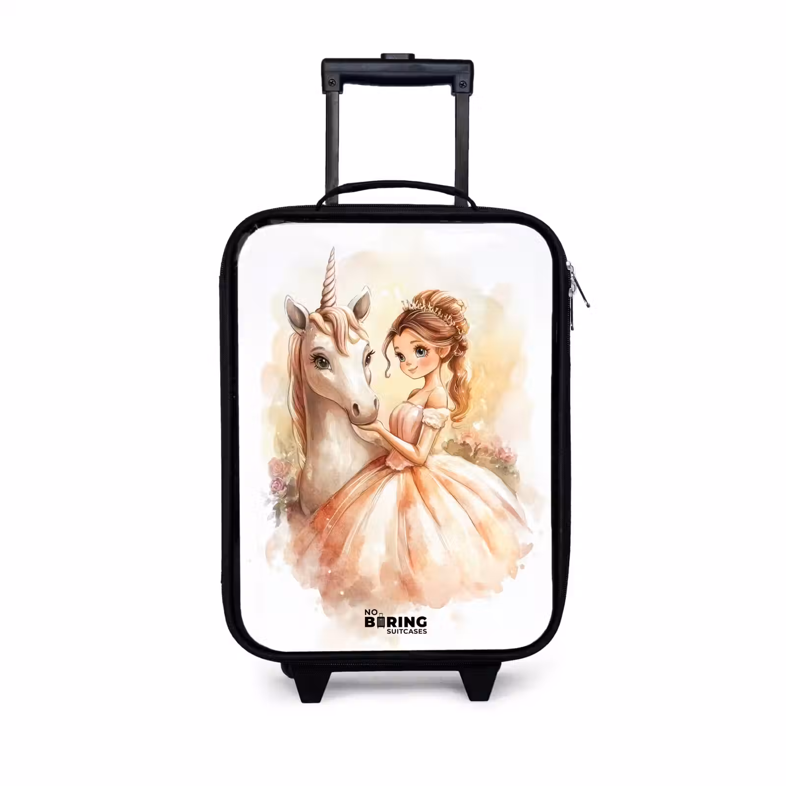 Children's suitcase - Princess in dress with white unicorn — 1