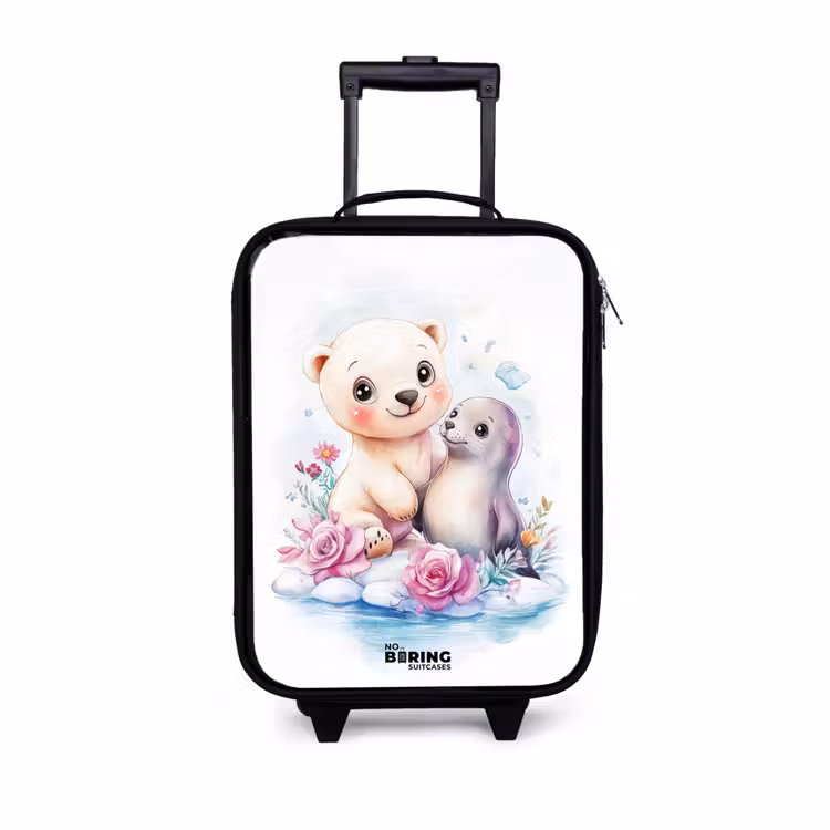 Children's suitcase - Polar bear and seal on an ice floe — 1