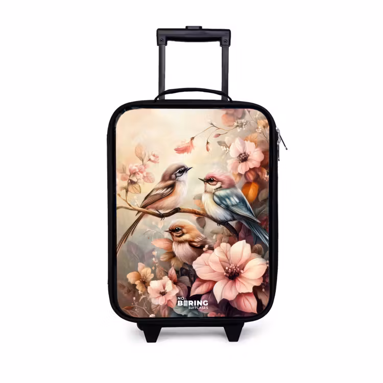Children's suitcase - Birds with pink flowers — 1