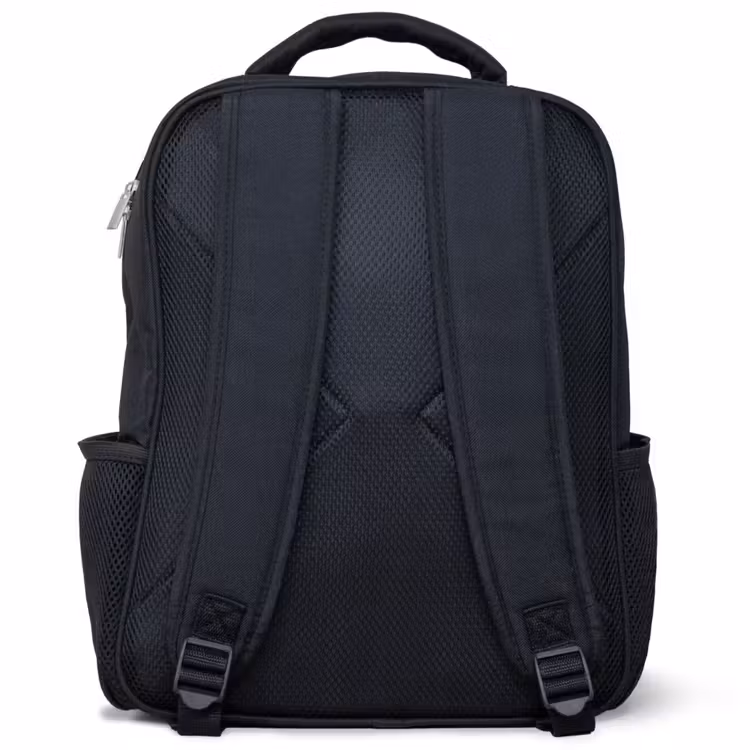 Kids backpack - Black - Heart pattern with pink colors — 3