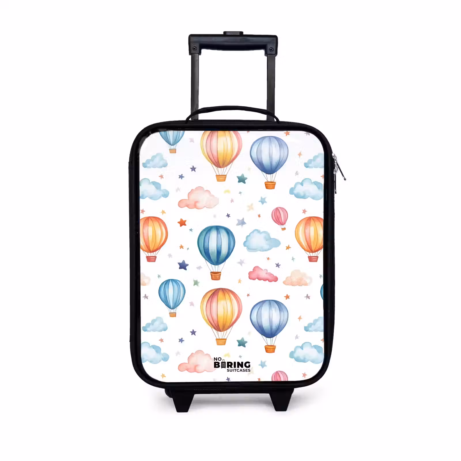 Children's suitcase - Colored hot air balloons with stars and clouds — 1