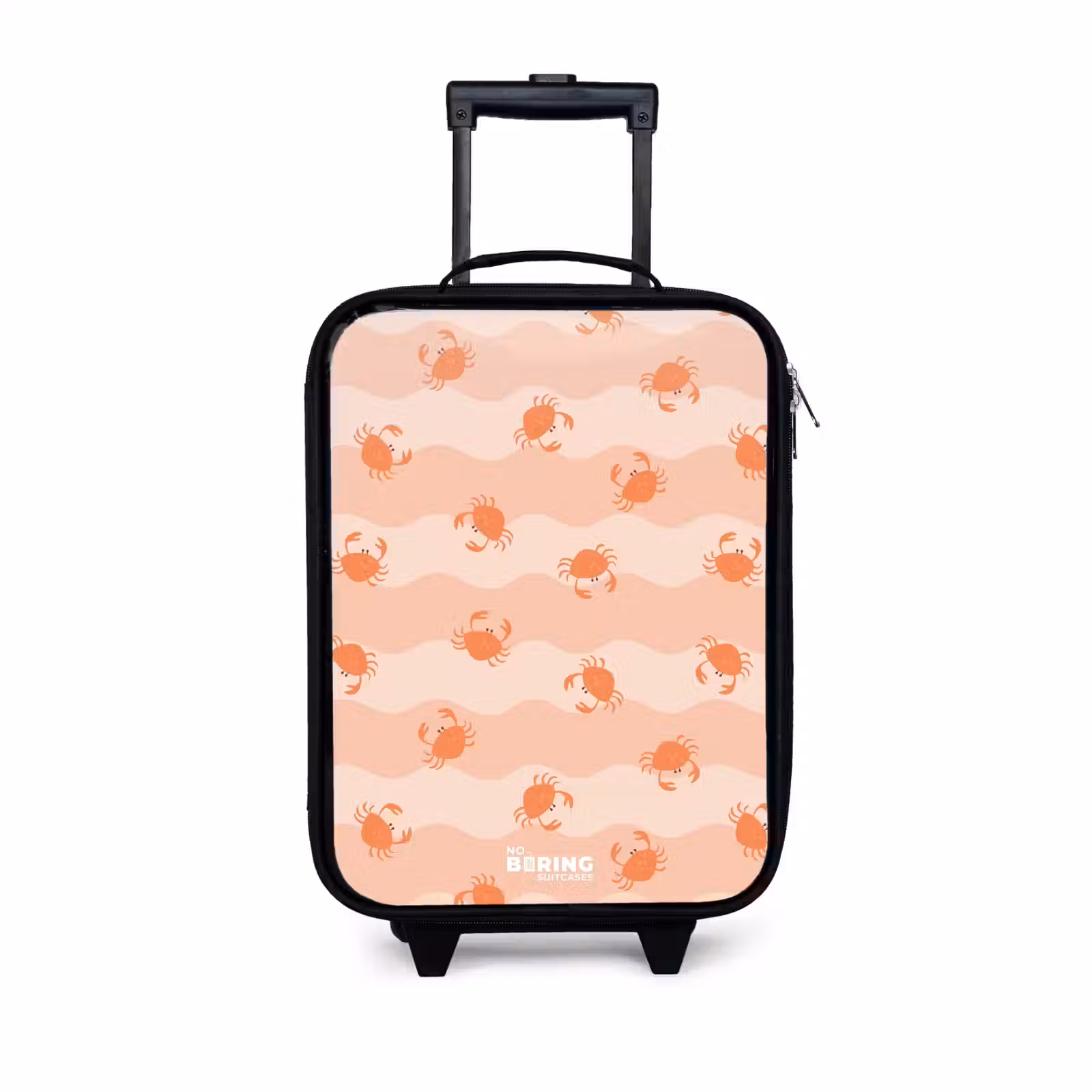Children's suitcase - Orange crabs on wavy background — 1