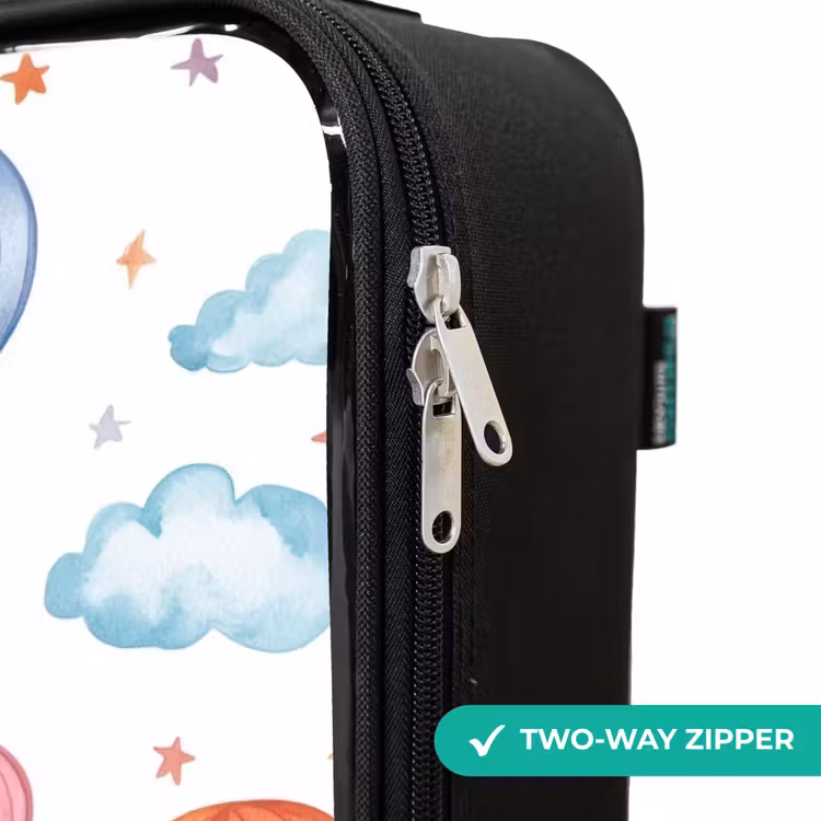 Children's suitcase - Colored hot air balloons with stars and clouds — 5