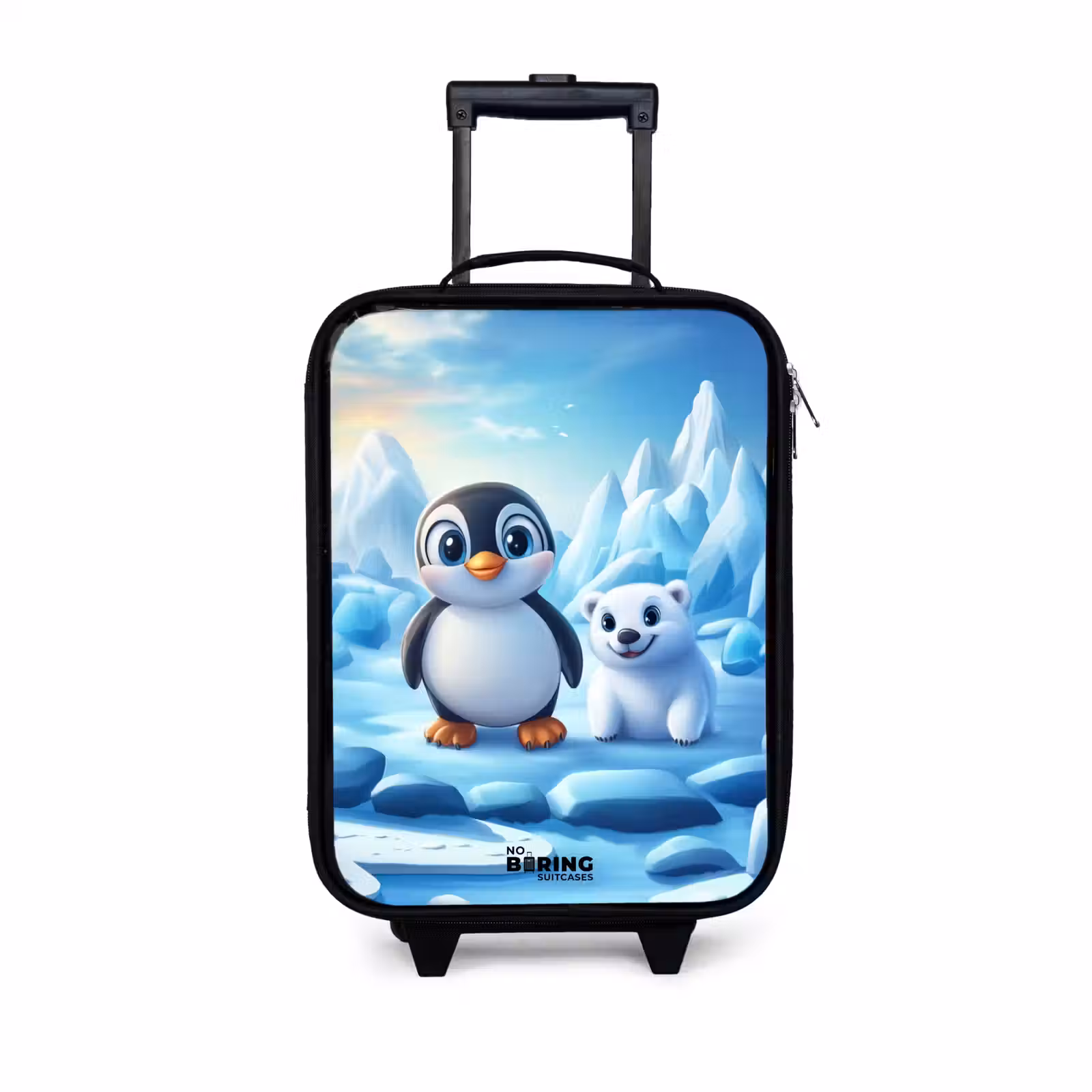 Children's suitcase - Penguin and polar bear on ice floes — 1