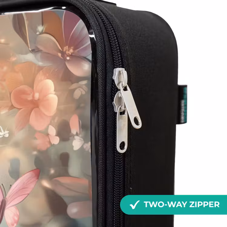 Children's suitcase - Owl with butterflies in mystical forest — 5