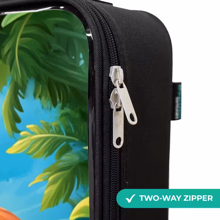 Children's suitcase - Turtle in tropical water with flamingo — 5