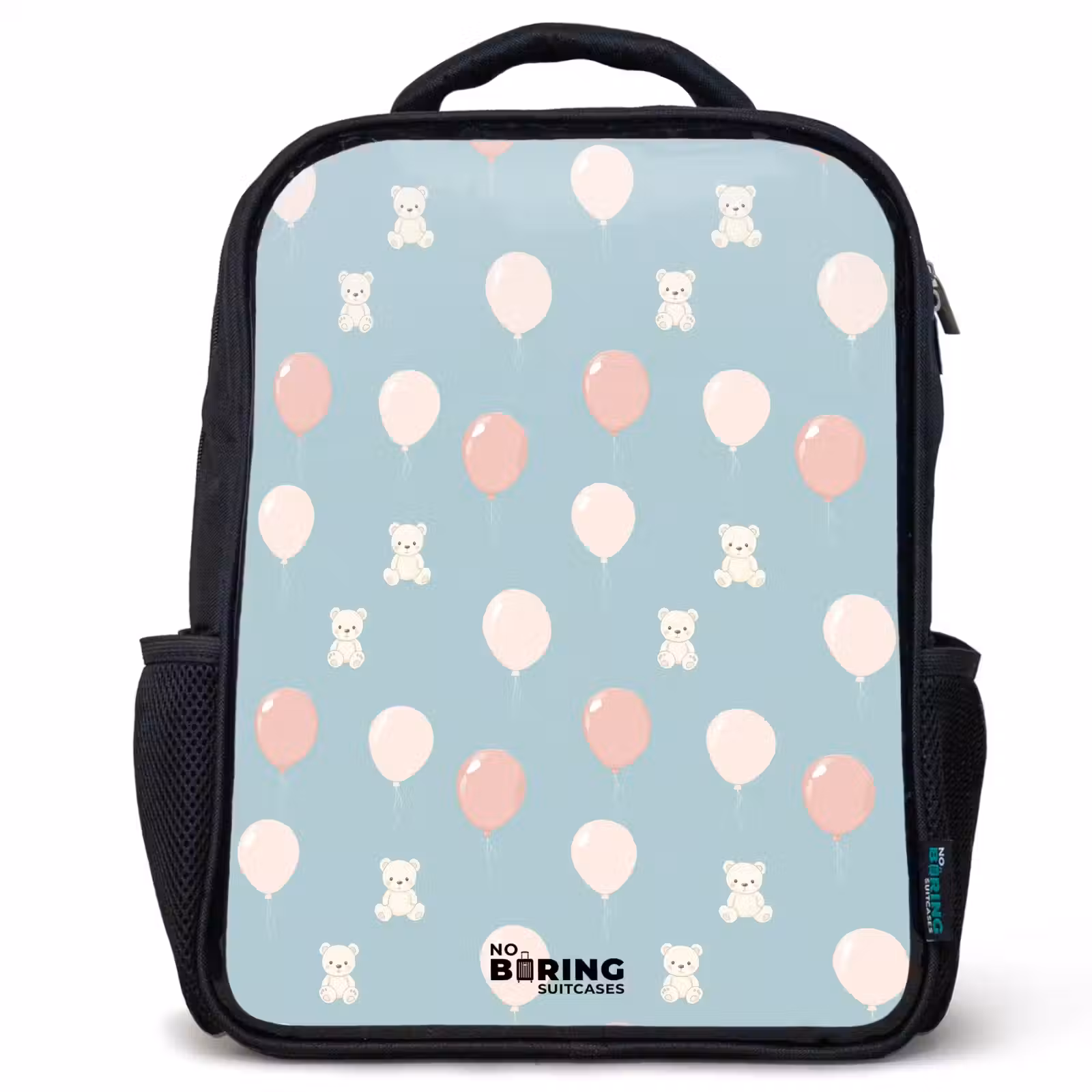 Kids backpack - Bears in hot air balloons among clouds and balloons — 1