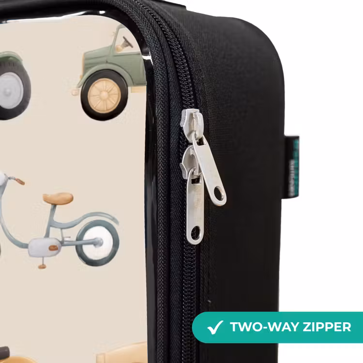 Children's suitcase - Retro vehicles pattern — 5