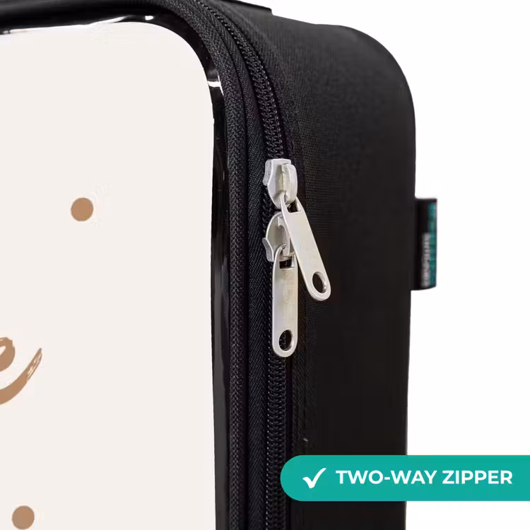 Children's suitcase - Deer with plants in a field of dots — 5