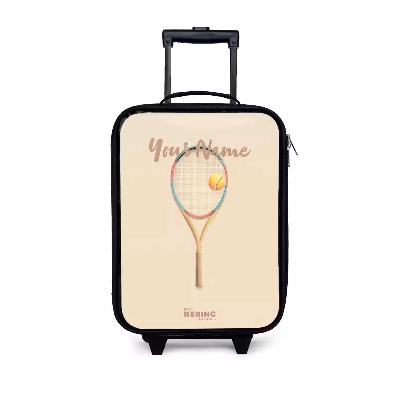 Children's suitcase - A tennis racket in beige shades — 1