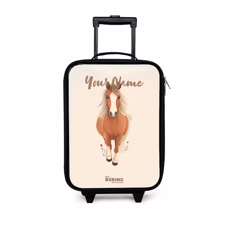 Children's suitcase - Brown horse in gallop — 1