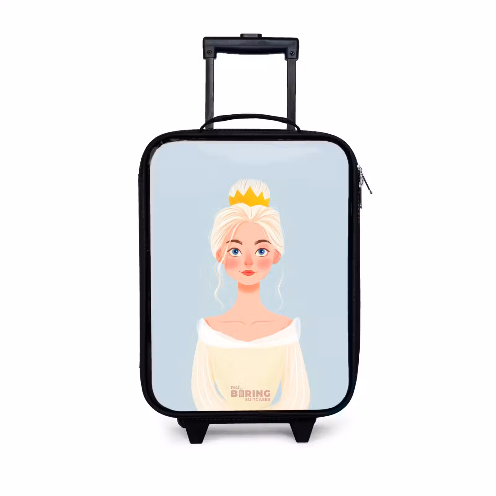 Children's suitcase - Princess with a golden crown - Blue — 1