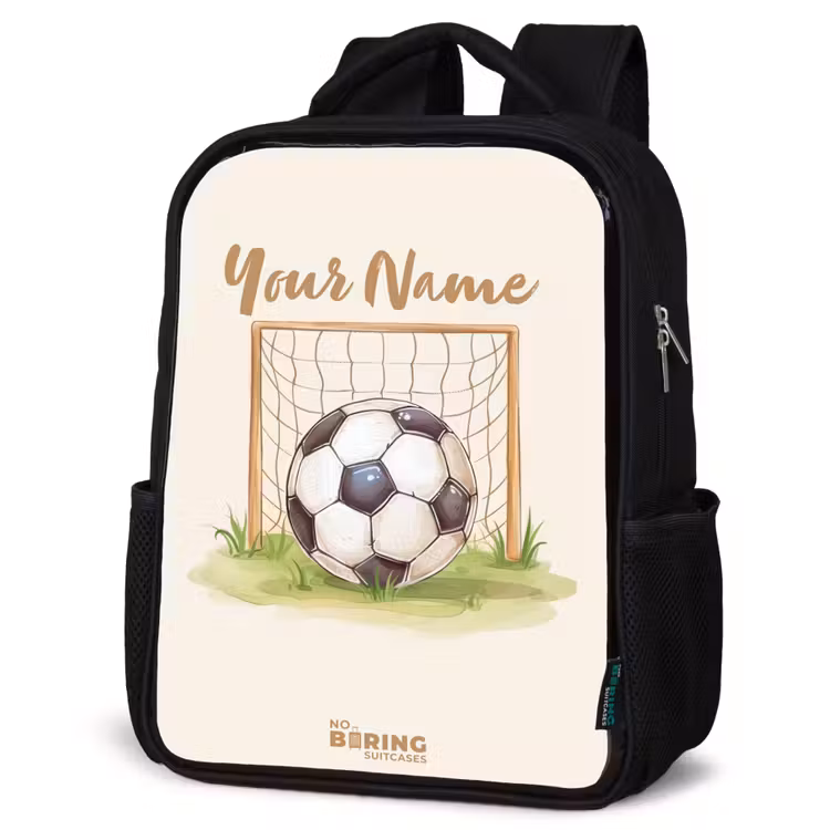 Kids backpack - Black - Soccer in a goal — 4